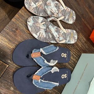 Women size 9 flip flops